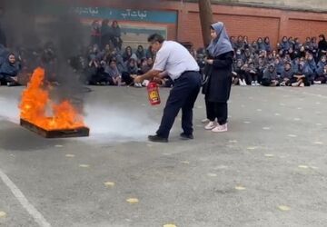 مدرسه حاج مهدی رسولی میزبان سفیران ایمنی و شجاعت