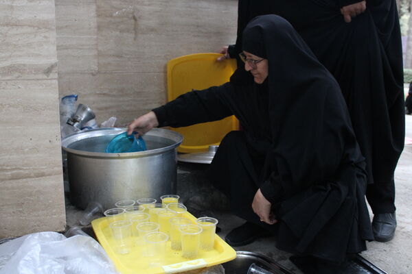 مراسم جاماندگان اربعین در کنار مزار شهدای سملقان