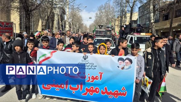 حضور پرشور مردم سپیدان در راهپیمایی ۲۲ بهمن