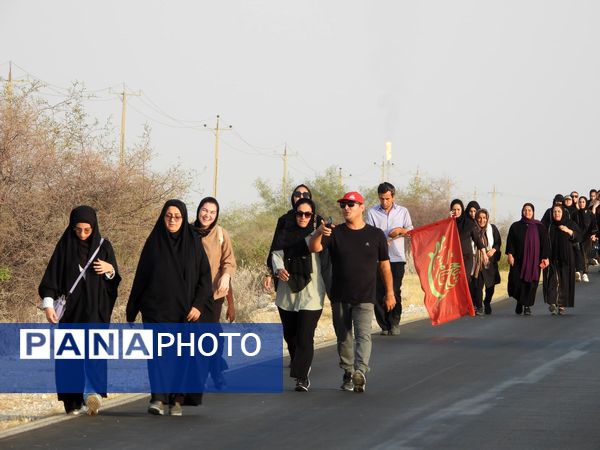 پیاده‌روی جاماندگان اربعین در فراشبند