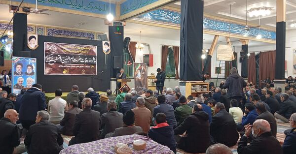 مراسم وفات ام الشهدا حضرت ام‌البنین در مسجد قدس نیشابور 
