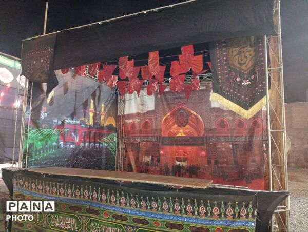 فضاسازی عزای امام‌حسین(ع) در شهرستان نظرآباد