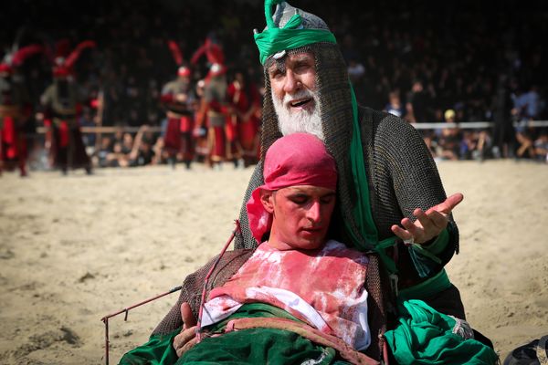 مراسم تعزیه‌خوانی در امامزاده شاه‌کرم اصفهان