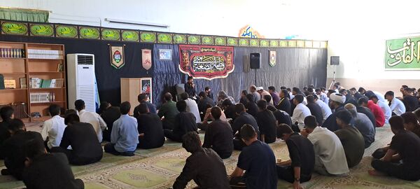 عزاداری ایام فاطمیه در دبیرستان علامه حلی شهرستان بم 