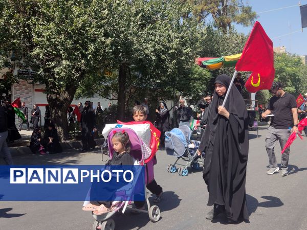 مراسم پیاده‌روی و عزاداری دلدادگان اربعین در شیراز