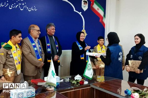 مراسم سالروز تاسیس سازمان دانش آموزی در خراسان شمالی