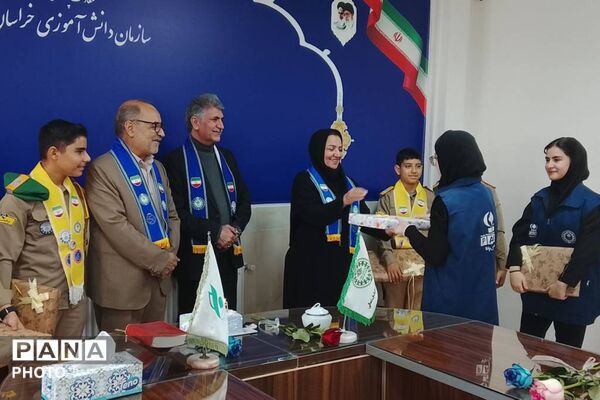مراسم سالروز تاسیس سازمان دانش آموزی در خراسان شمالی