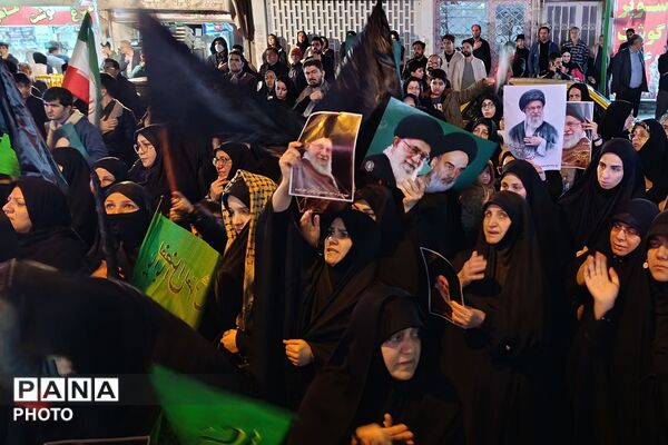 اجتماع مردم باقرآباد قرچک در سوگواری و انتقام جویی شهادت رهبر فرزانه ایران