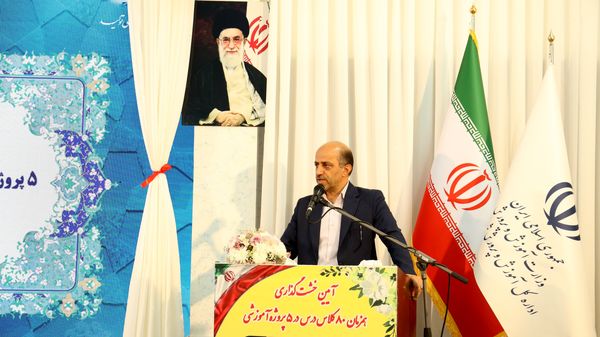 خشت گذاری ۵ پروژه‌ عمرانی منطقه ۵ آموزش و پرورش شهر تهران