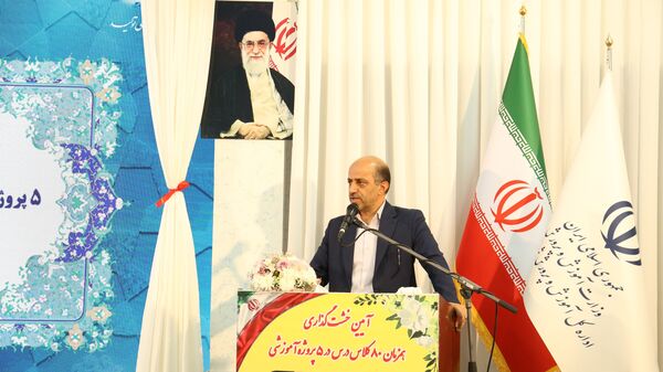 خشت گذاری ۵ پروژه‌ عمرانی منطقه ۵ آموزش و پرورش شهر تهران