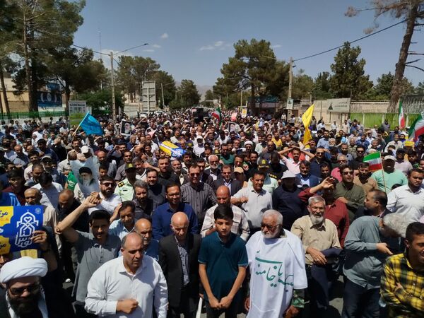 با هدف محکومیت جنایات رژیم کودک کش اسرائیل راهپیمایی جمعه خشم در کاشمر برگزار شد
