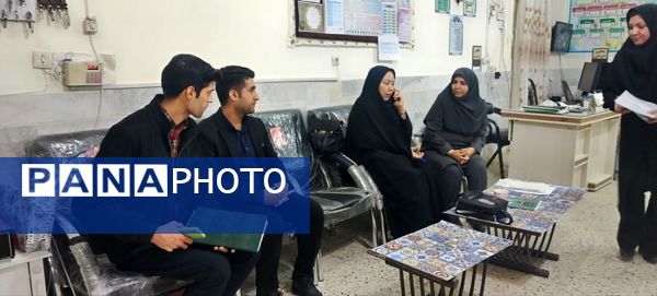 بازدید استانی کارشناس بهداشت از دبیرستان شهید محمدی پور