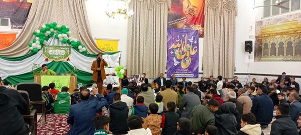 جشن باشکوه ولادت امام علی (ع) در روستای نقاب خلیل آباد