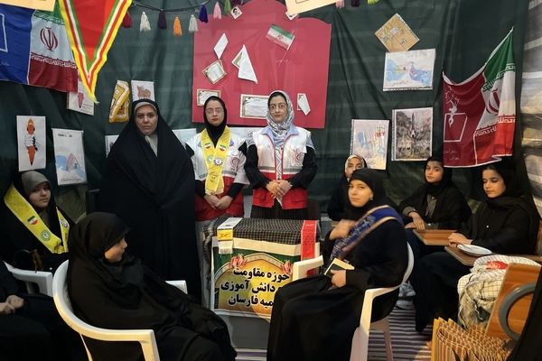 برپایی موکب سازمان دانش‌آموزی همراه با بسیج دانش‌آموزی در شهرستان فارسان