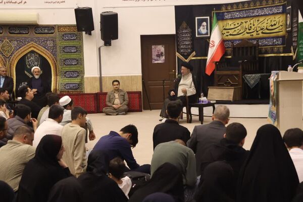 بدرقه معنوی ۷۰ پیشتاز گلستان به حج عمره در بیت‌الزهرا آیت‌الله نورمفیدی