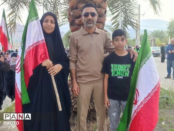 فرزندان انقلاب شهرستان شهیدپرور لامرد در روز قدس
