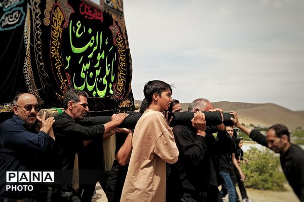 آیین سنتی نخل برداری در بنادکوک دیزه به مناسبت شهادت امام رضا (ع)