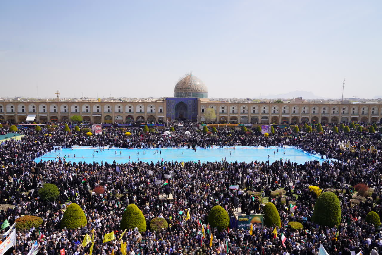 حضور پرشور مردم اصفهان در راهپیمایی روز قدس