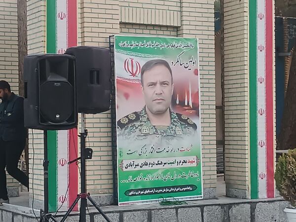 اولین سالگرد شهید محرم هادی میرآبادی بر سر مزارش برگزار شد  