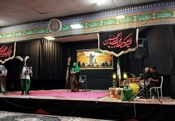 مراسم شب هشتم محرم هیئت فرهنگیان 