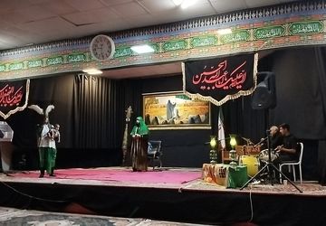 مراسم شب هشتم محرم هیئت فرهنگیان 