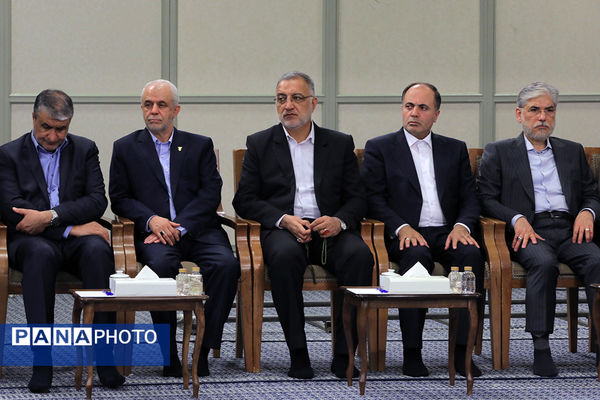 دیدار رئیس‌جمهور و اعضای هیأت دولت چهاردهم با رهبر معظم انقلاب