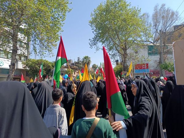 راهپیمایی روز قدس در ساری 