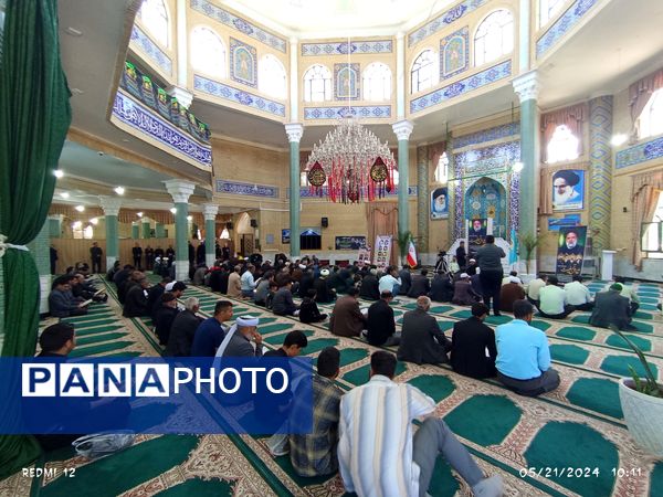 مراسم گرامیداشت شهید جمهور و شهدای سانحه بالگرد در شهرستان باخرز 