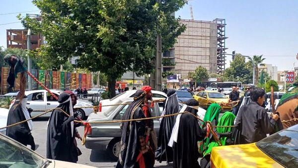 برگزاری تجمع یوم العباس در امامزاده حسن کرج