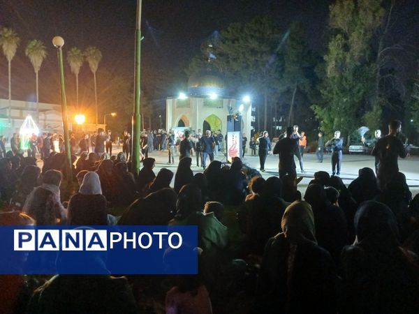 مراسم عزاداری شب عاشورا در پایگاه هوایی شهید دوران شیراز
