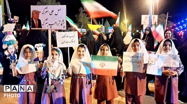 پیشگامان نمایش شور میهن دوستی در تجمعات شبانه 
