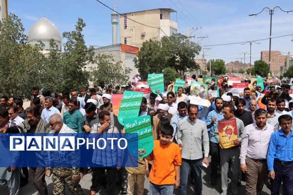 راهپیمایی روز قدس در قلعه‌گنج
