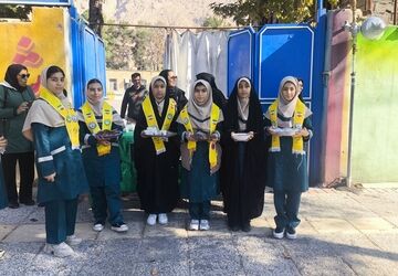 مراسم شهادت دخت نبی اکرم (س)توسط پیشتازان آموزشگاه ناصر معدلی 