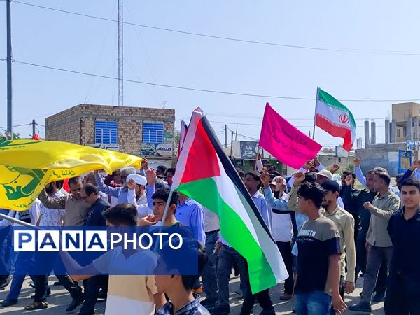 راهپیمایی خشم و نفرت بر علیه رژیم غاصب صهیونیستی در سندرک 