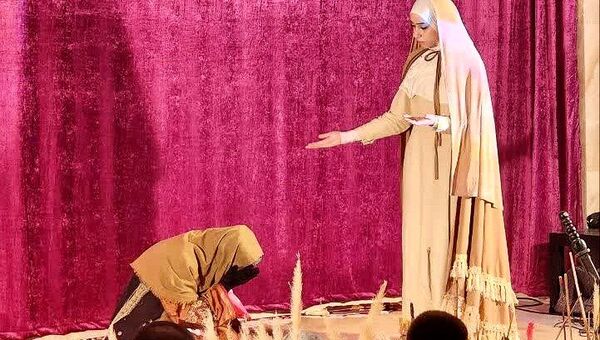 مراسم دختران زینبی در مسجد امام موسی کاظم (ع) اسلامشهر