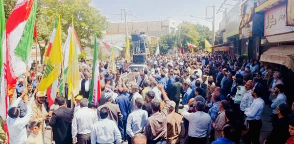 راهپیمایی مردم قزوین در جمعه خشم ونصر 