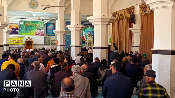 نخستین نماز جمعه ماه مبارک رمضان در شهرستان خلیل‌آباد 
