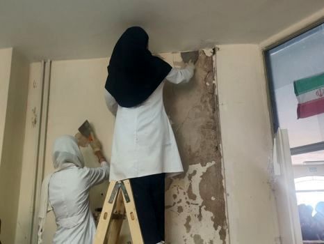 هنرستانی که با دستان استاد و شاگردان بوی مهر گرفت