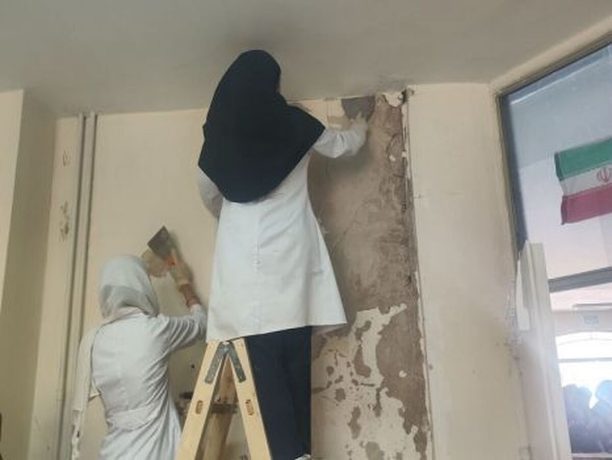 هنرستانی که با دستان استاد و شاگردان بوی مهر گرفت