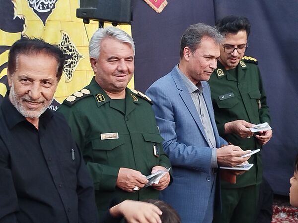 بازدید مسئولان بسیج کاشمر از هیئت دانش آموزی انصار المهدی (عج) رهروان شهدا و قاسم بن الحسن 