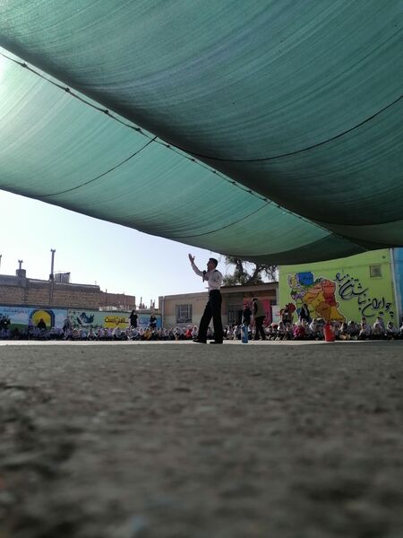 آموزش اطفاء حریق در مدرسه ناهید نخودی