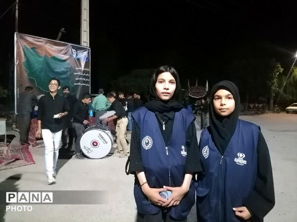 عزاداری و زنجیر زنی  شب هفتم ماه محرم در حسینیه شهدای شهر بار  