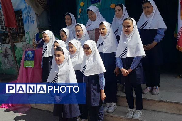 مراسم روز زمین پاک در دبستان دخترانه معراج ناحیه۲ بهارستان