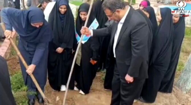  ۱۵ نهال در هنرستان کشاورزی سرخس به یاد شهدا کاشته شد