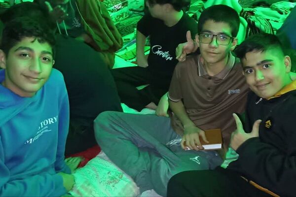 اولین روز حضور پسران ناحیه دو شهرری در مراسم معنوی اعتکاف 