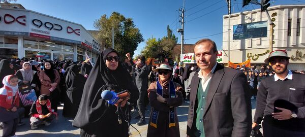 راهپیمایی روز ۱۳ آبان در شهرستان سملقان