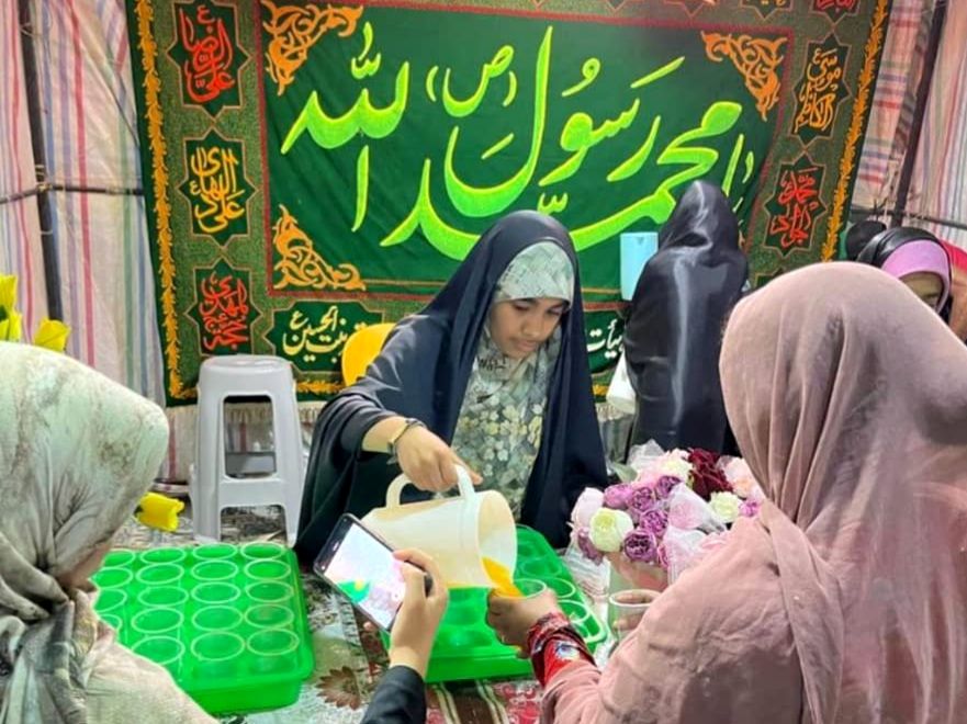 موکب دهه‌ کرامت در میناب برپا شد