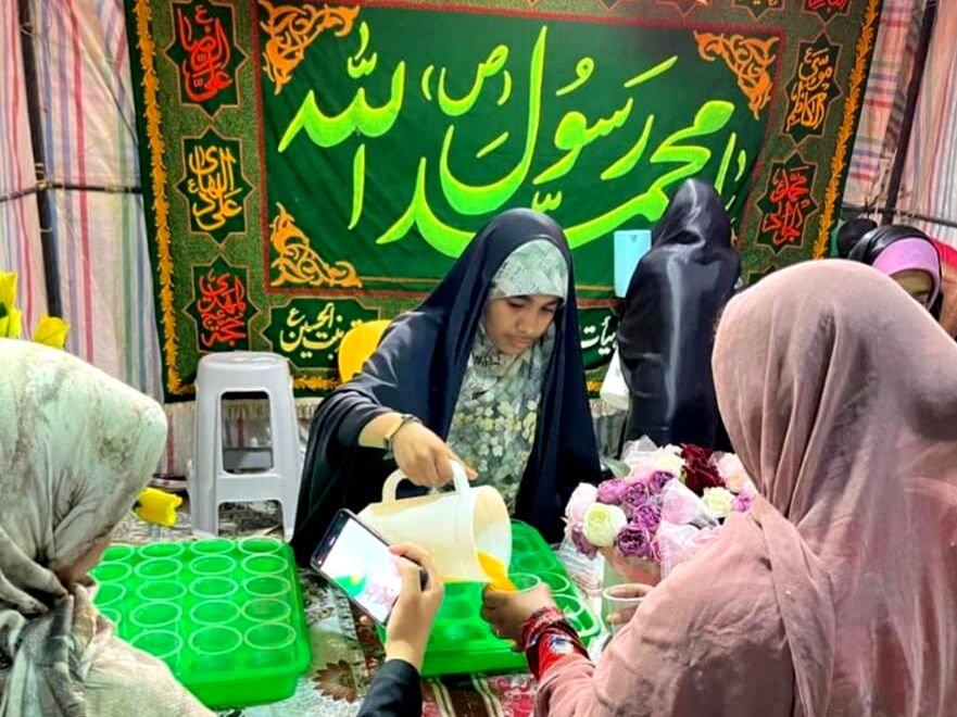 موکب دهه‌ کرامت در میناب برپا شد