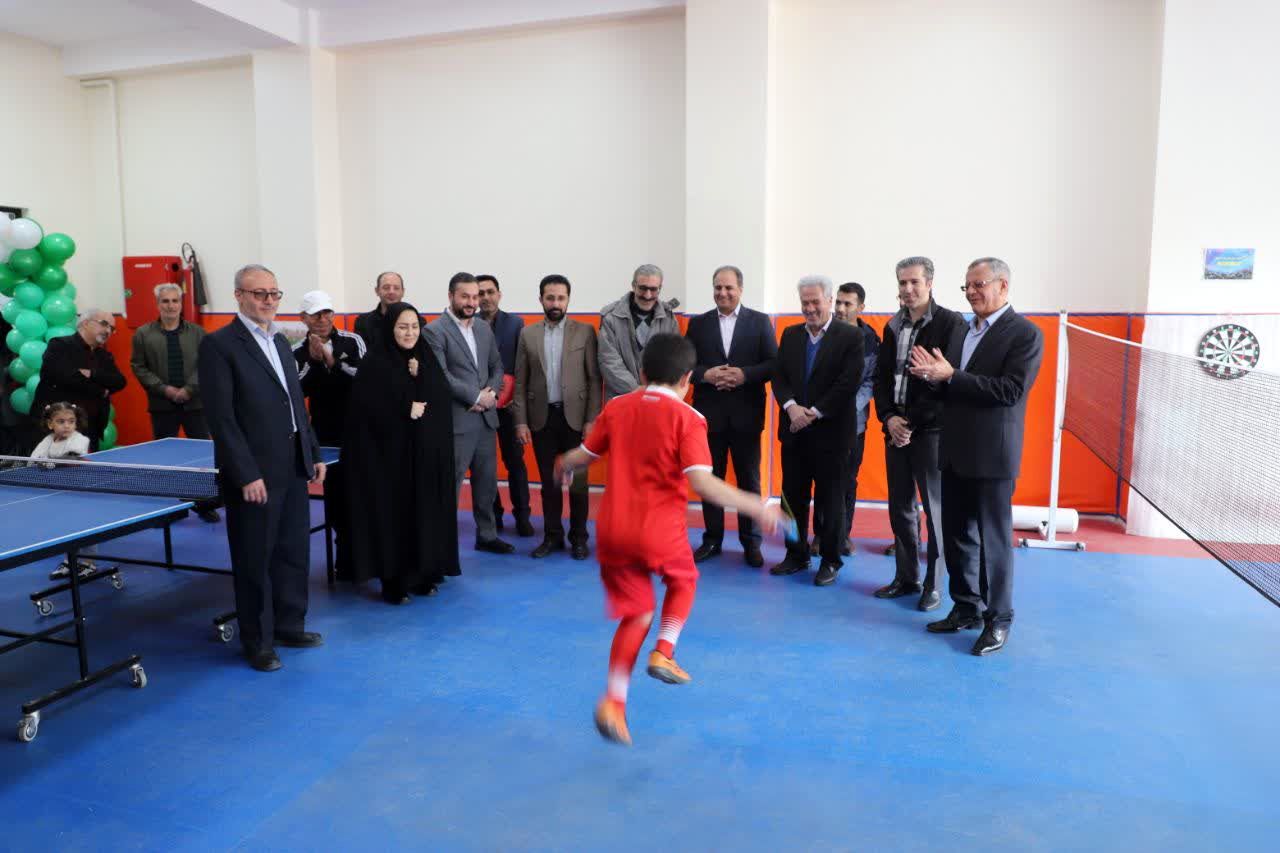 افتتاح اتاق ورزش مدرسه هوشمند استثنایی شهید رضی شهر جدید سهند
