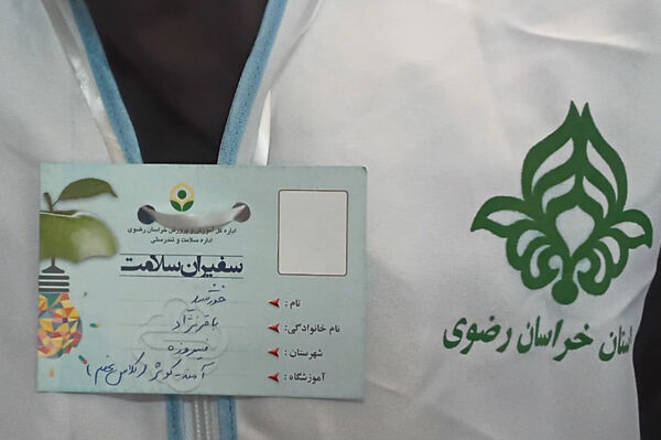 افتتاحیه سفیران سلامت در دبیرستان آمنه‌_کوثر شهرستان فیروزه